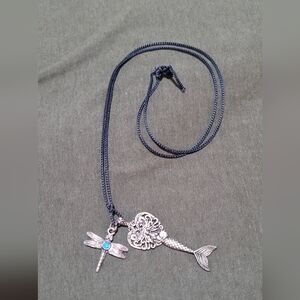 2 for $10 Mermaid/Dragonfly necklace